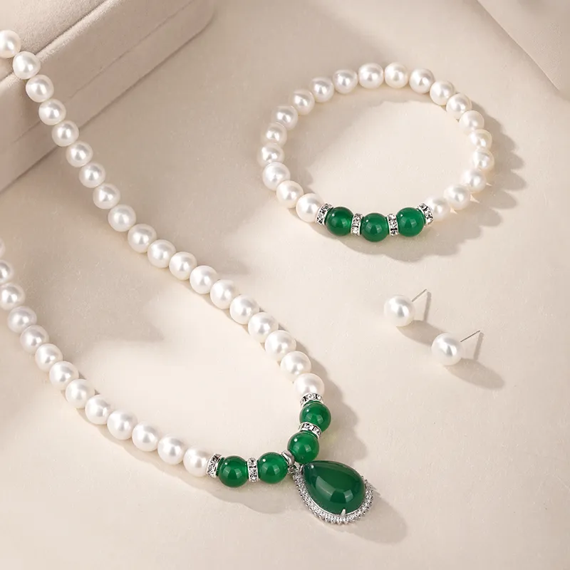 JINLIUFUJIXIANG Pearl Necklaces Unisex-16