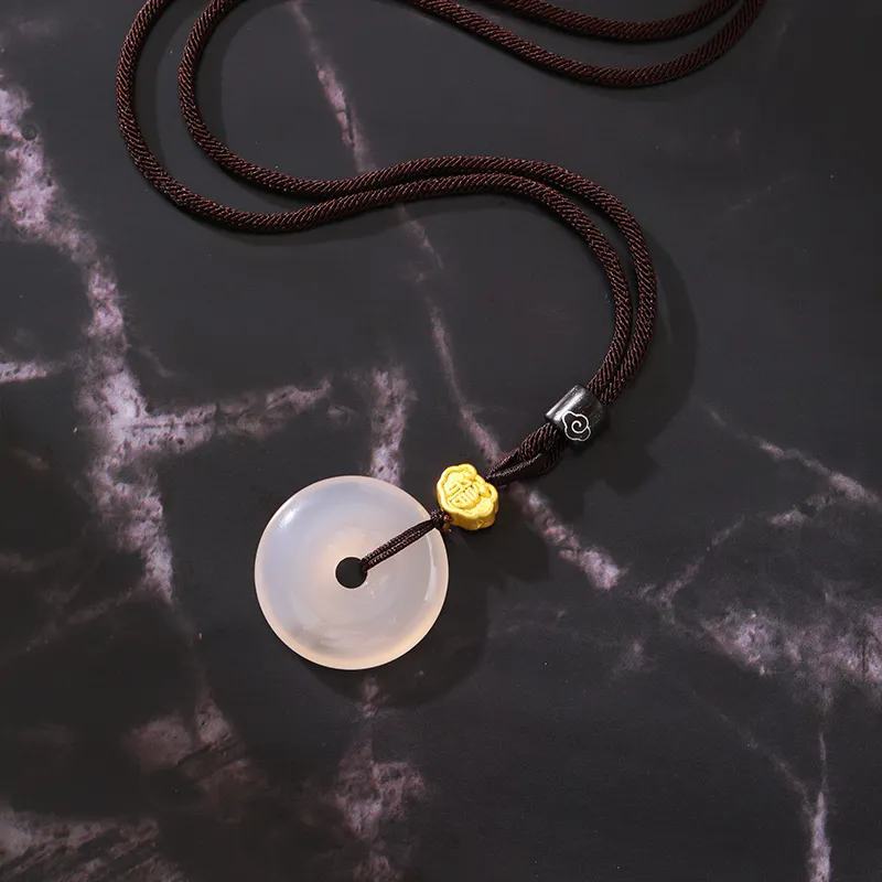 JINLIUFUJIXIANG Chalcedony Pendants Unisex-4