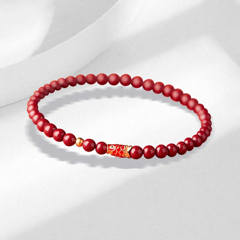 JINLIUFUJIXIANG Cinnabar Bracelets Unisex-4