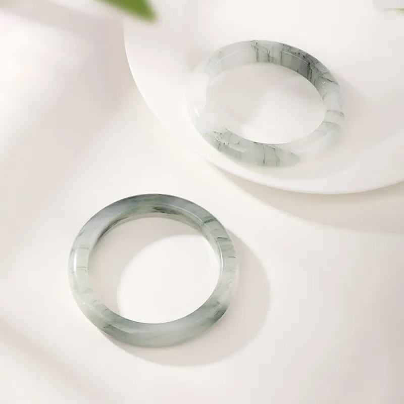 JINLIUFUJIXIANG Tianshan Jade Bangles Women's-3