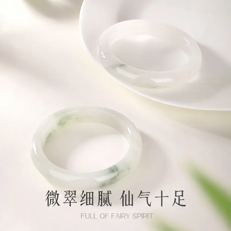 JINLIUFUJIXIANG Tianshan Jade Bangles Women's-17