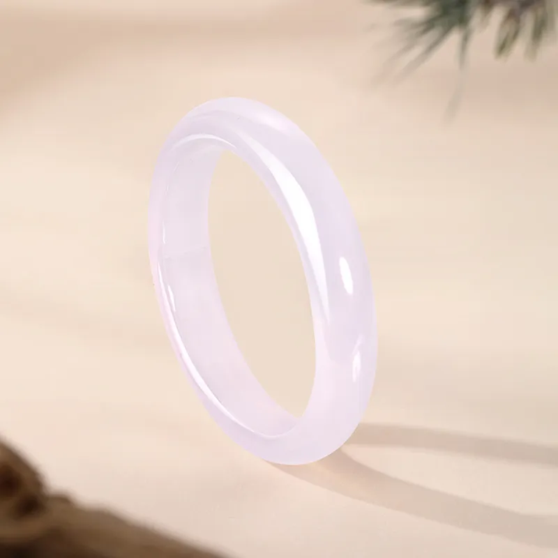JINLIUFUJIXIANG Chalcedony Bangles Women's-4