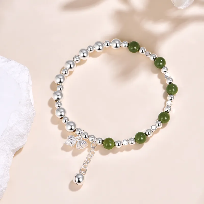 JINLIUFUJIXIANG Hetian Jade Bracelets White Jade/Pale Greenish White Jade Women's-6