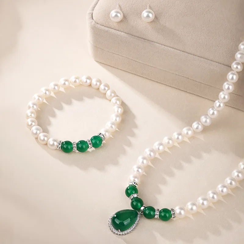 JINLIUFUJIXIANG Pearl Necklaces Unisex-17