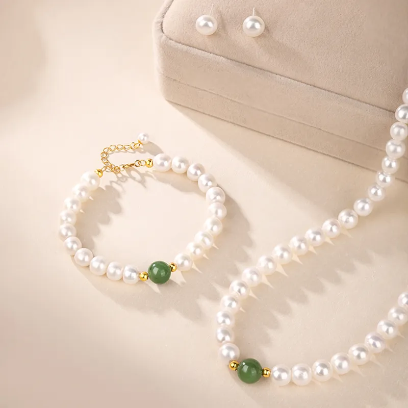JINLIUFUJIXIANG Pearl Necklaces Unisex-29