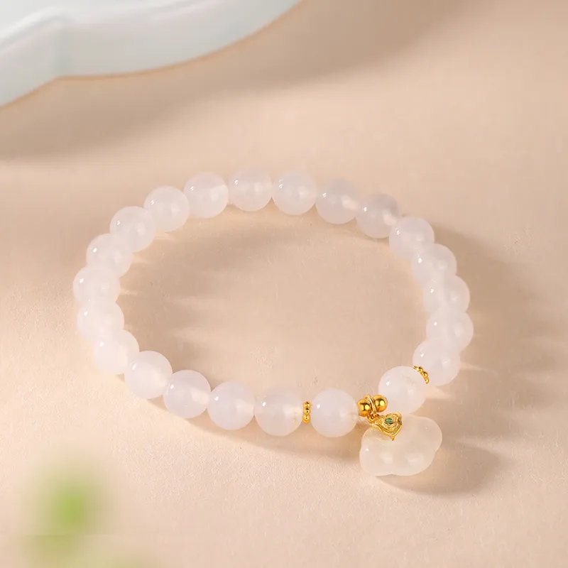 JINLIUFUJIXIANG Chalcedony Jade Bracelets Unisex-4