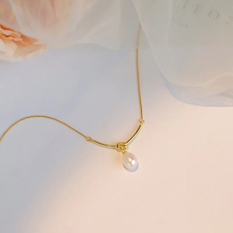 JINLIUFUJIXIANG Freshwater Pearl Necklaces Women's-6