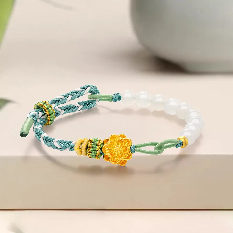 JINLIUFUJIXIANG Bracelets White Jade Women's-4