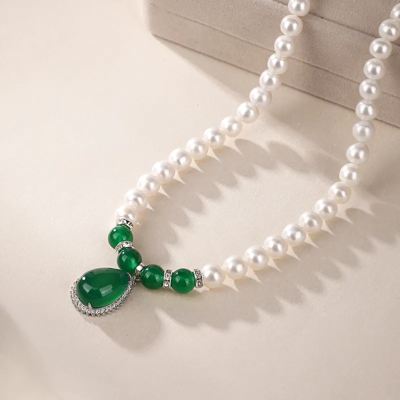 JINLIUFUJIXIANG Pearl Necklaces Unisex-11