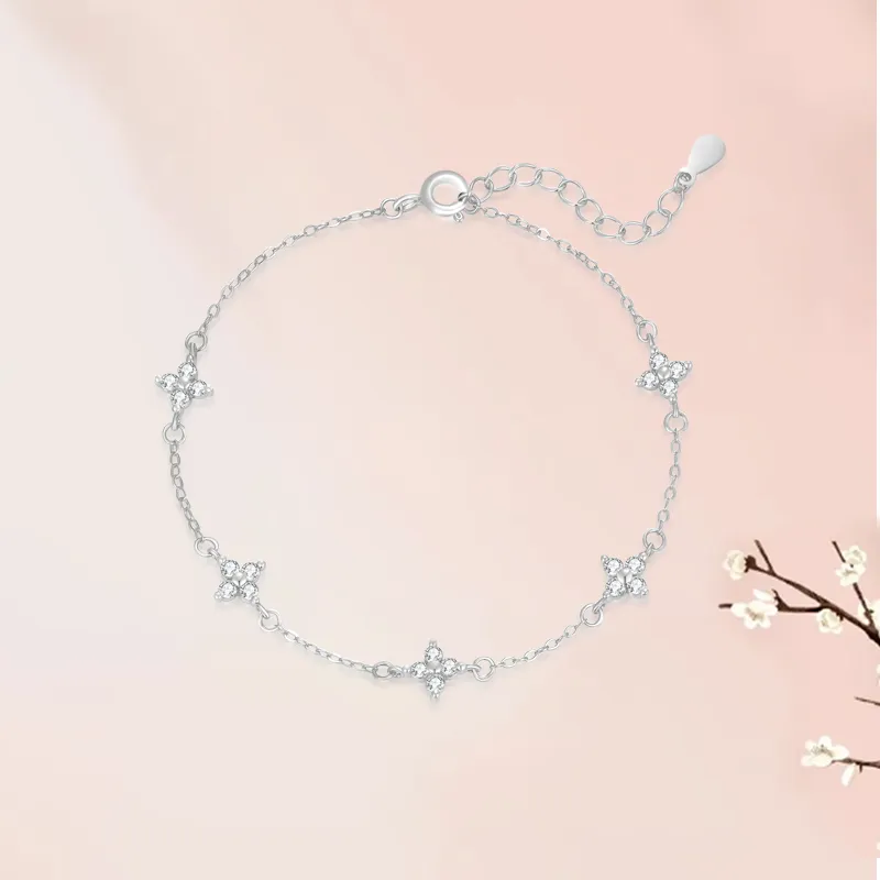 JINLIUFUJIXIANG S925 Silver Bracelets Women's-9