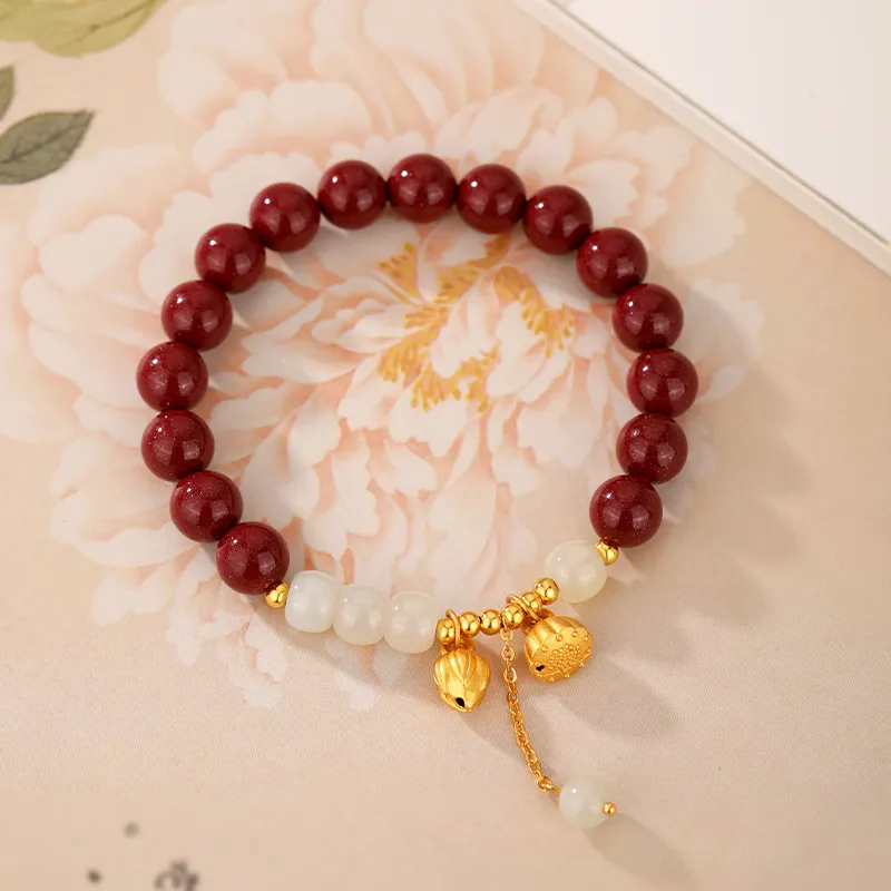 JINLIUFUJIXIANG Cinnabar Bracelets Unisex-6