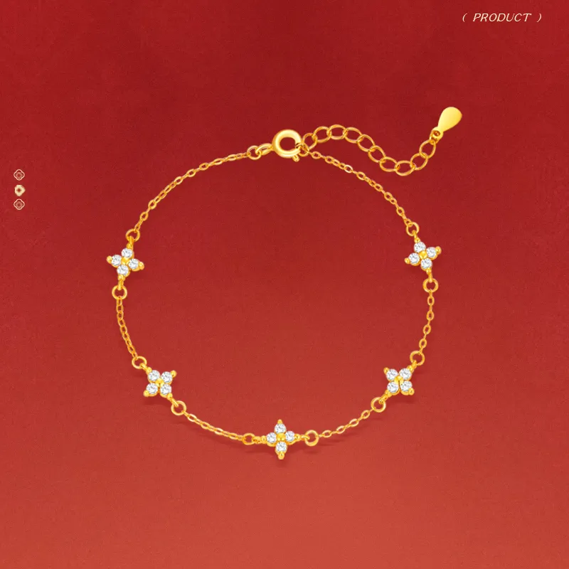 JINLIUFUJIXIANG S925 Silver Bracelets Women's-3