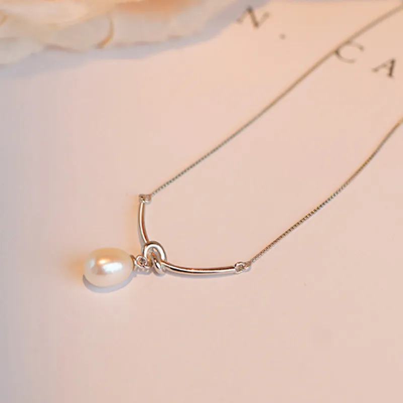 JINLIUFUJIXIANG Freshwater Pearl Necklaces Women's-11