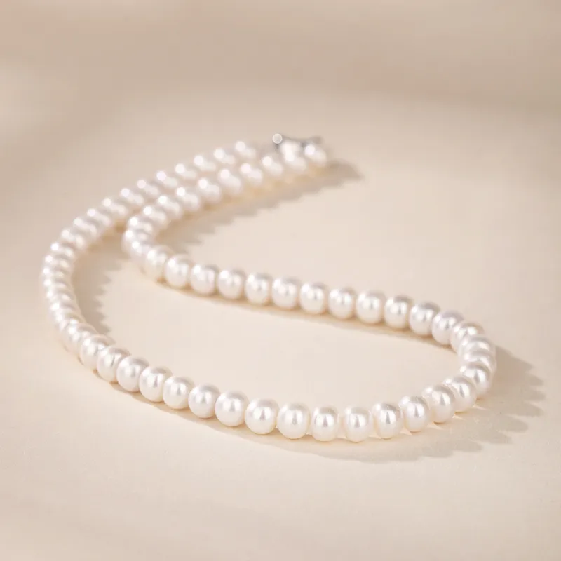 JINLIUFUJIXIANG Pearl Necklaces Unisex-5
