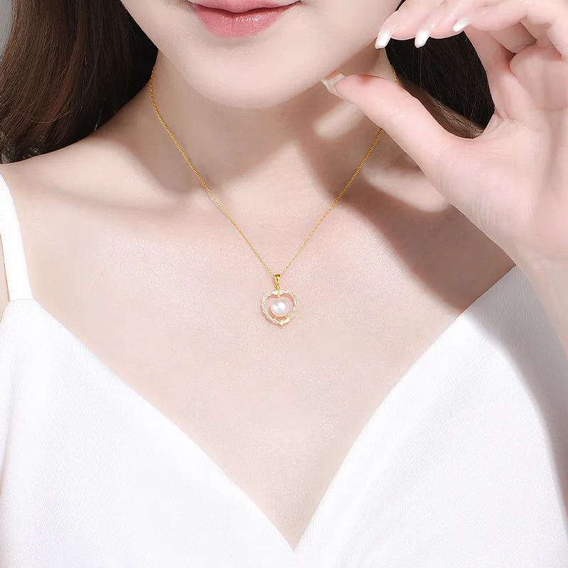 JINLIUFUJIXIANG Freshwater Pearl Necklaces Women's-4