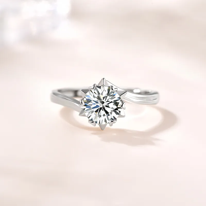 JINLIUFUJIXIANG S925 Silver Rings Women's-2