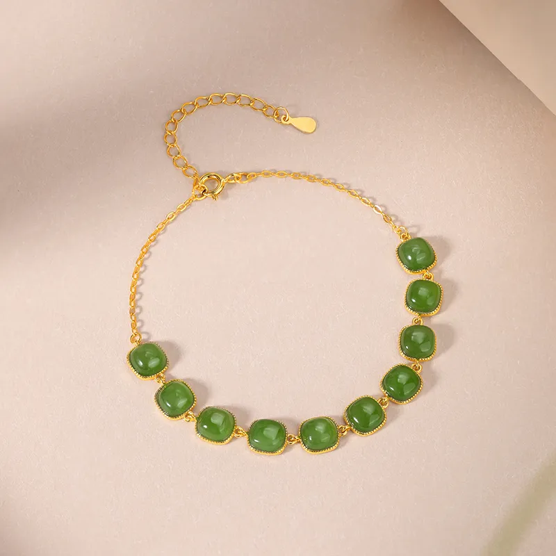 JINLIUFUJIXIANG Bracelets Jasper Women's-19