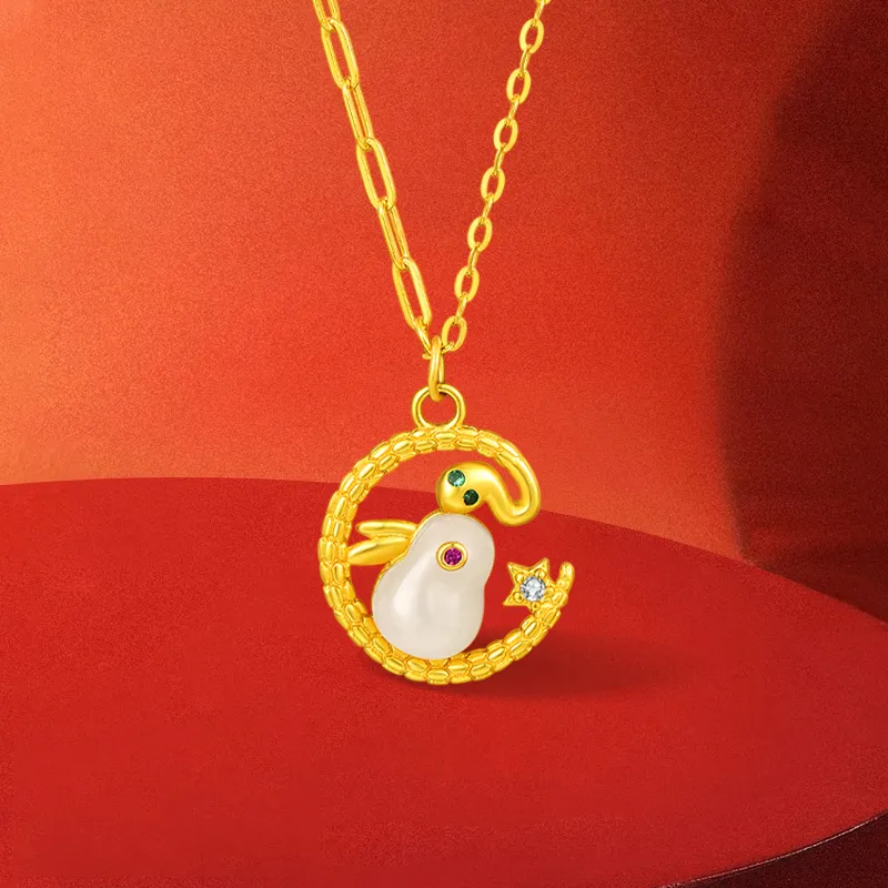 JINLIUFUJIXIANG S925 Silver Necklaces Women's-4