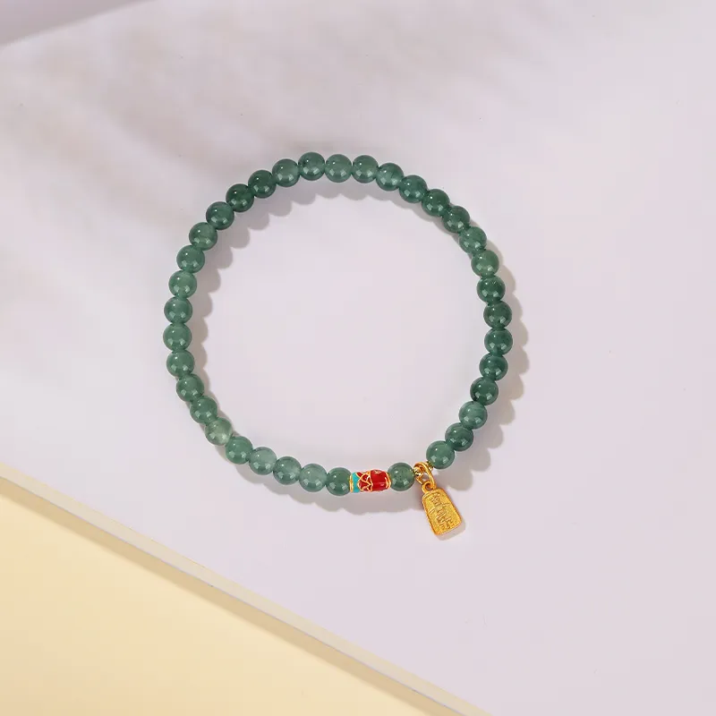 JINLIUFUJIXIANG Ice Glutinous Jadeite Bracelets Unisex-5