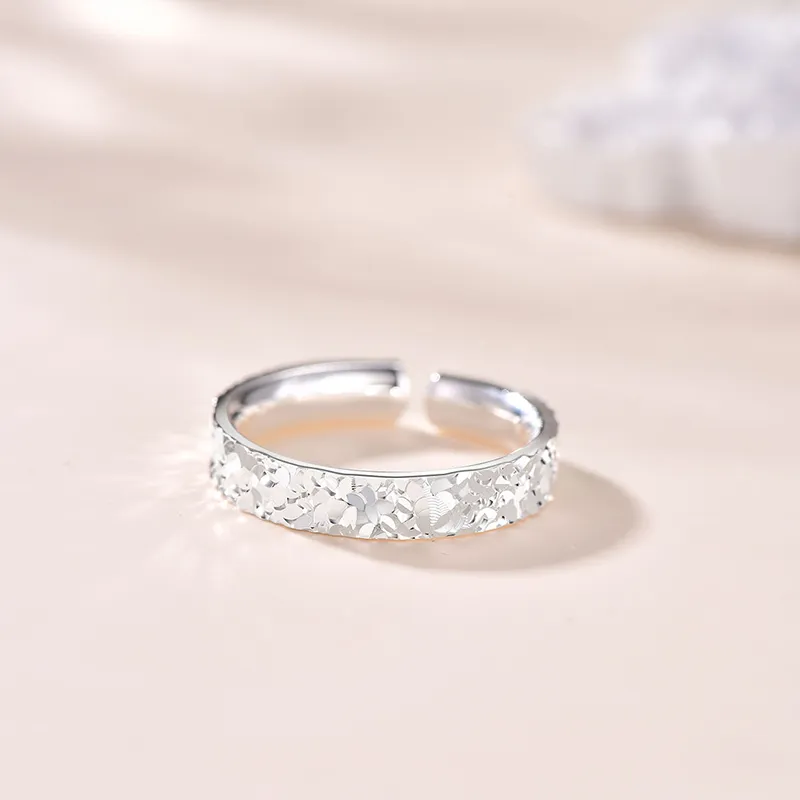JINLIUFUJIXIANG Silver Of All Feet Rings Women's-11