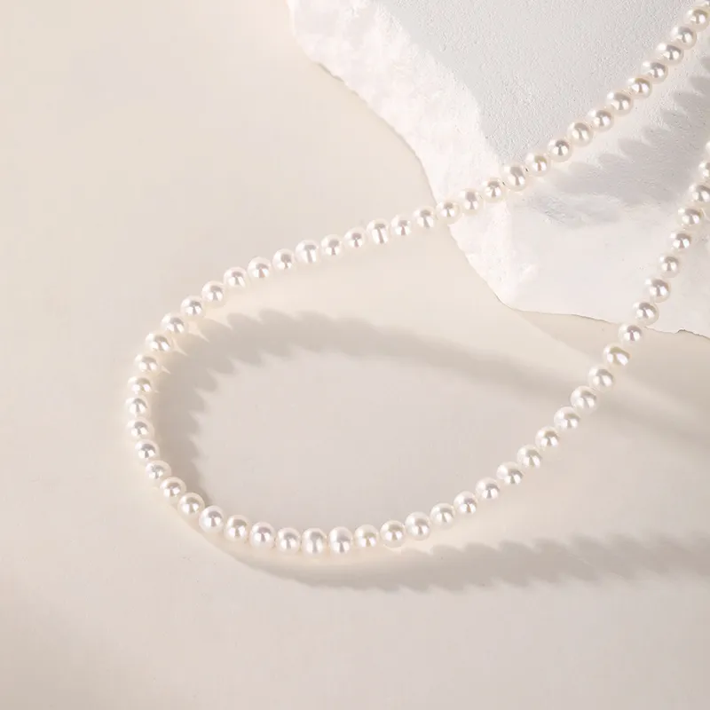 JINLIUFUJIXIANG Freshwater Pearl Necklaces Women's-2