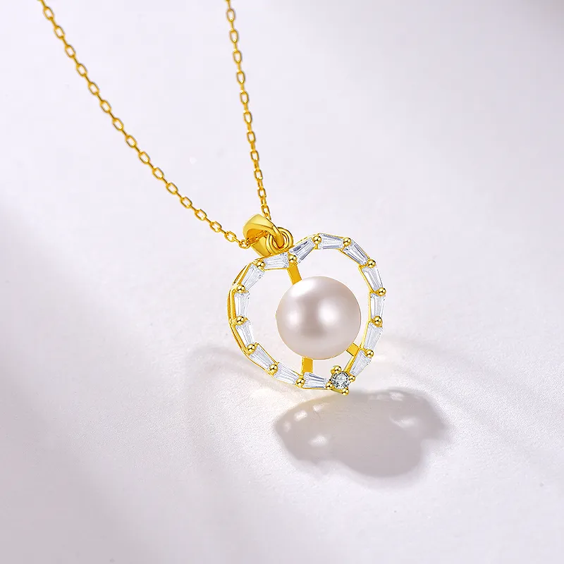 JINLIUFUJIXIANG Freshwater Pearl Necklaces Women's-3