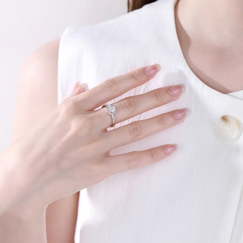 JINLIUFUJIXIANG S925 Silver Rings Women's-7