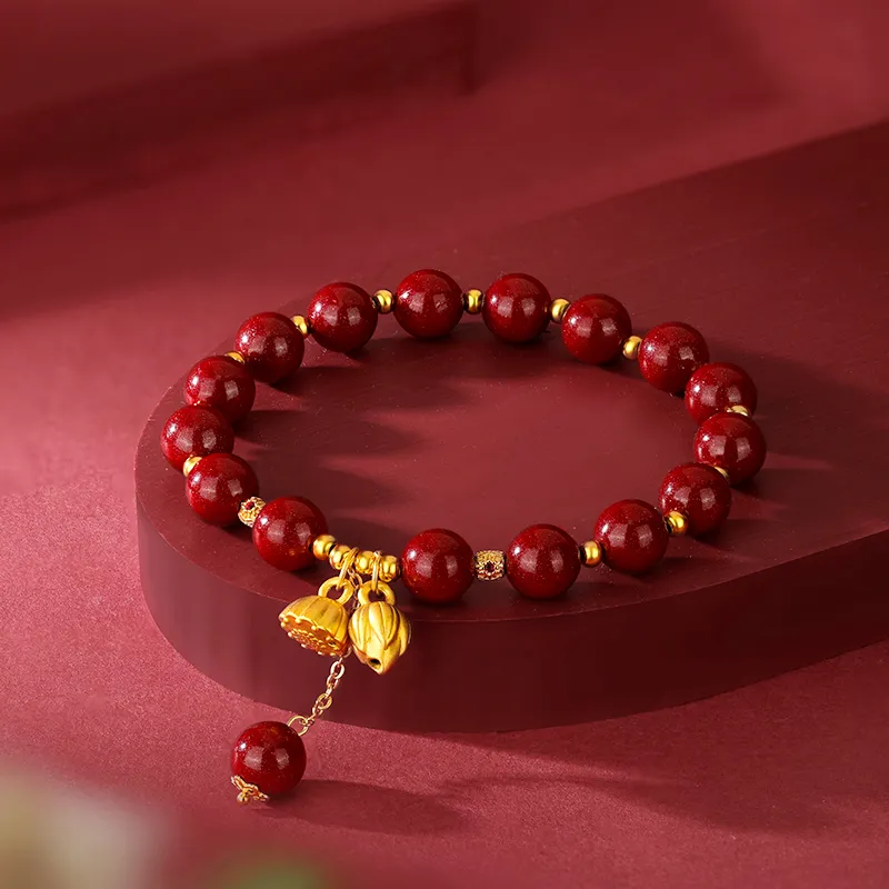 JINLIUFUJIXIANG Cinnabar Bracelets Unisex-2