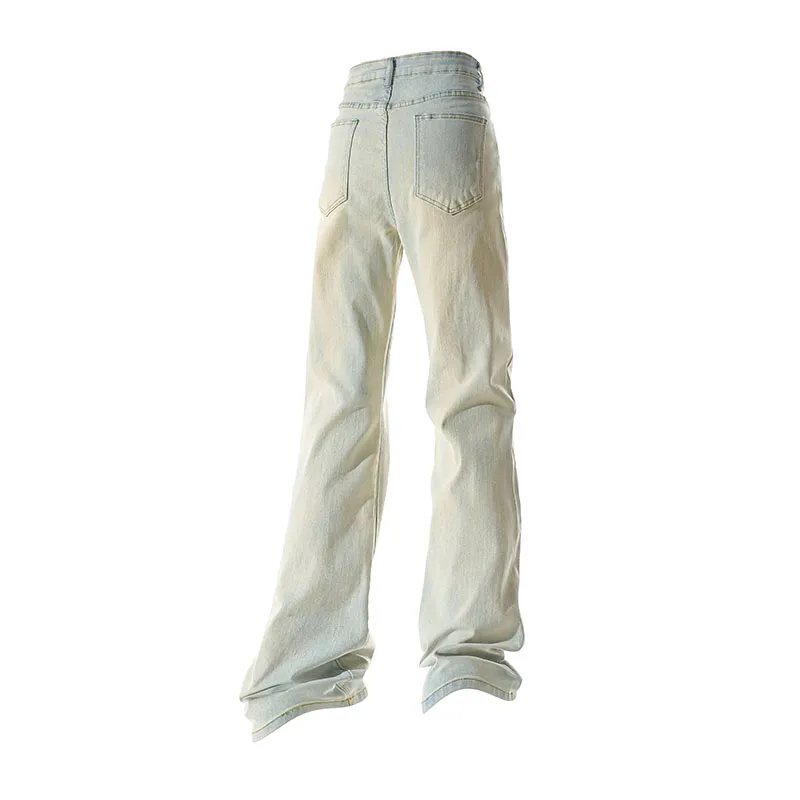 BRUMAIRE Jeans Unisex Yellow Mud Jeans Comes With White Short Sleeved Top-3