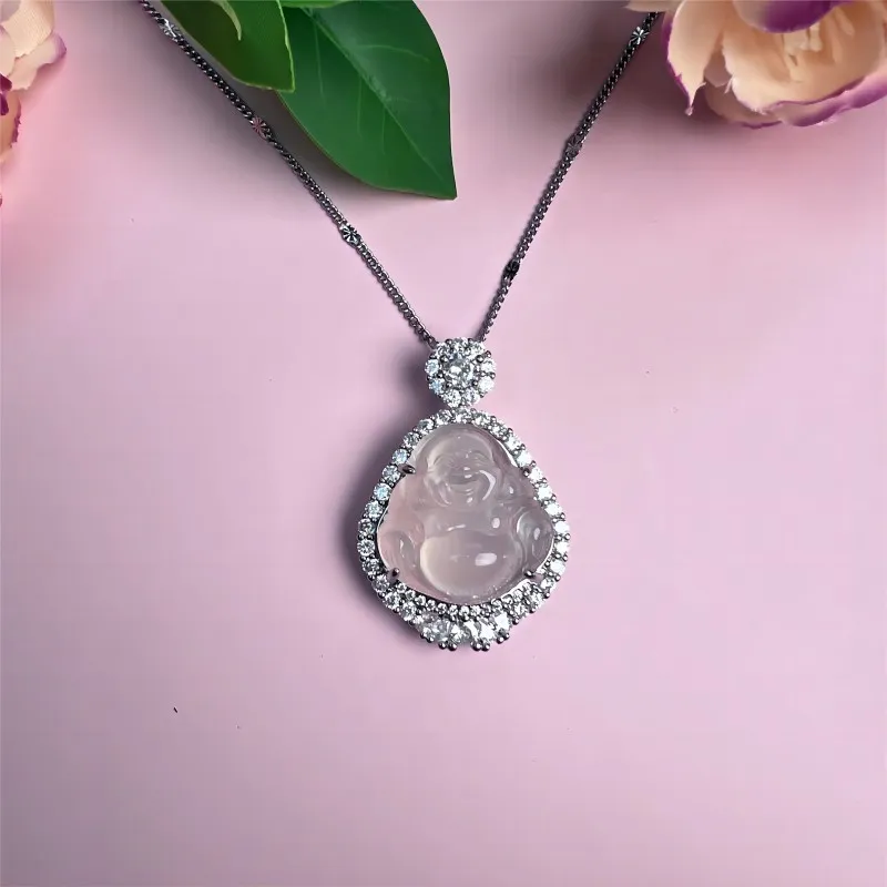 SHANGMANG Chalcedony Necklaces Unisex-1