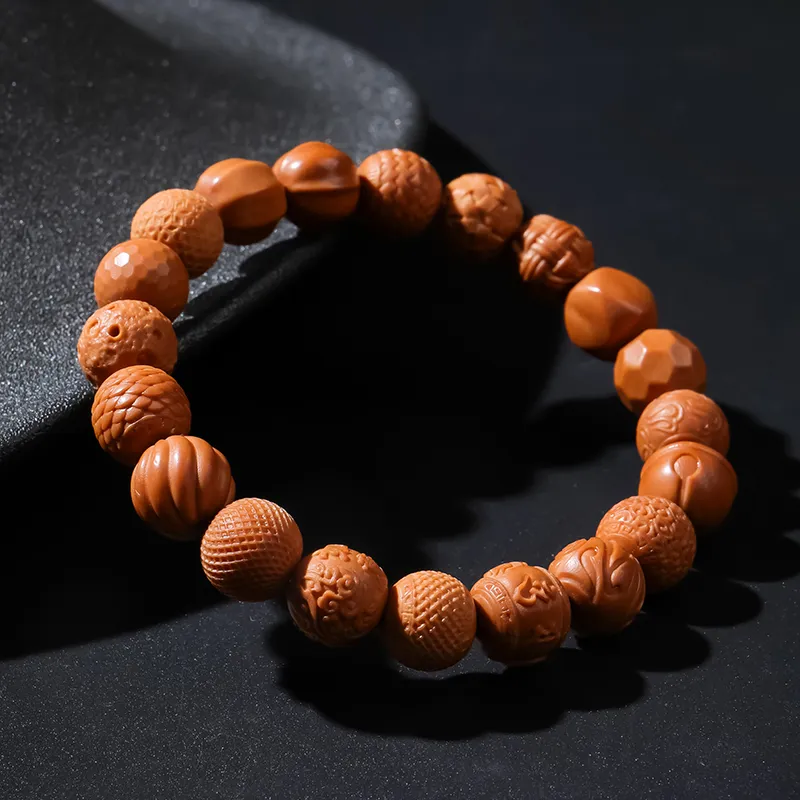MUSHENGYUAN Monkey Head Walnut Bracelets Unisex-11