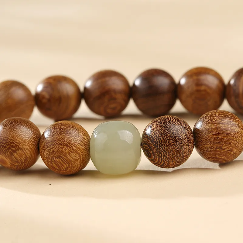 MUSHENGYUAN Golden Sandalwood Bracelets Unisex-6