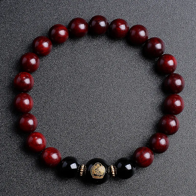 MUSHENGYUAN Rosewood Bracelets Unisex-6