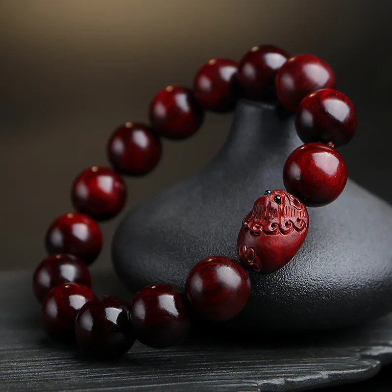 MUSHENGYUAN Pterocarpus Bracelets Unisex-5