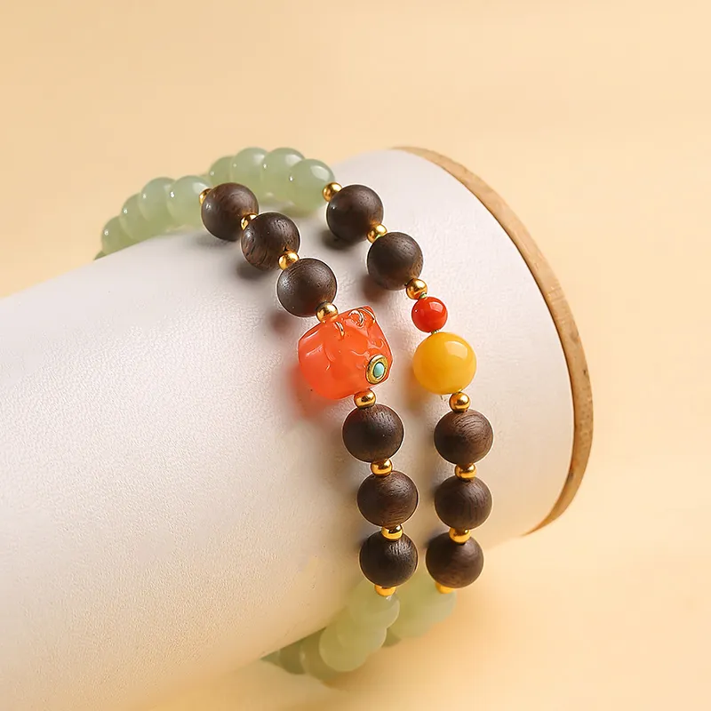 MUSHENGYUAN Fragrance Agarwood Bracelets Women's-6
