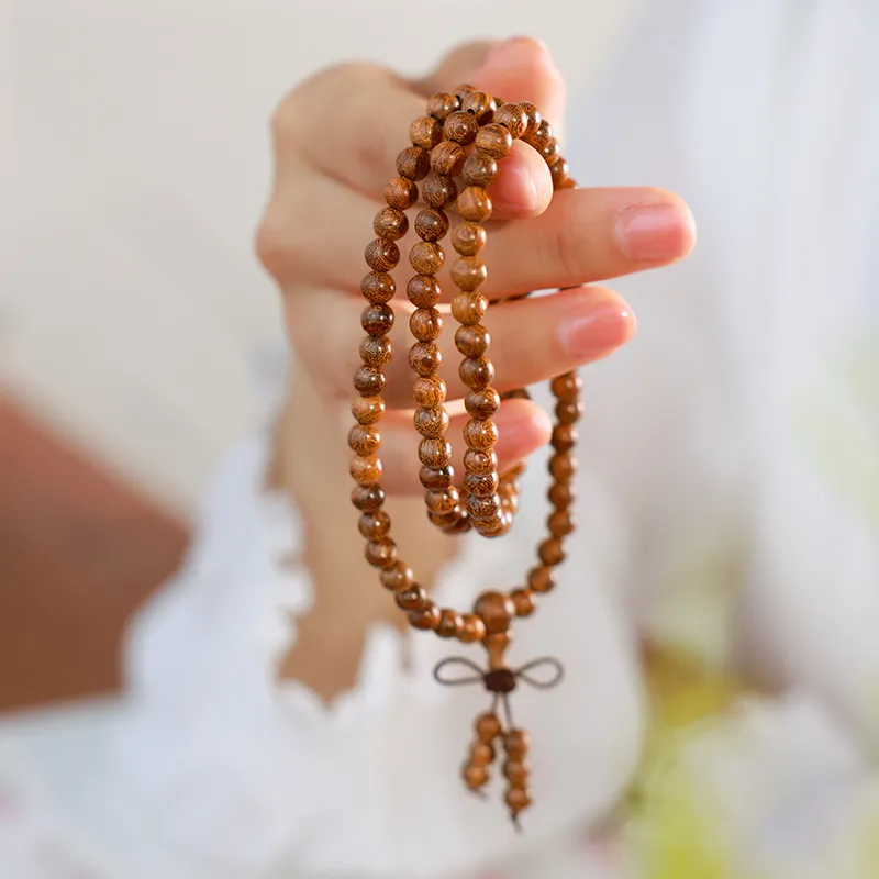 MUSHENGYUAN Golden Sandalwood Bracelets Unisex-2