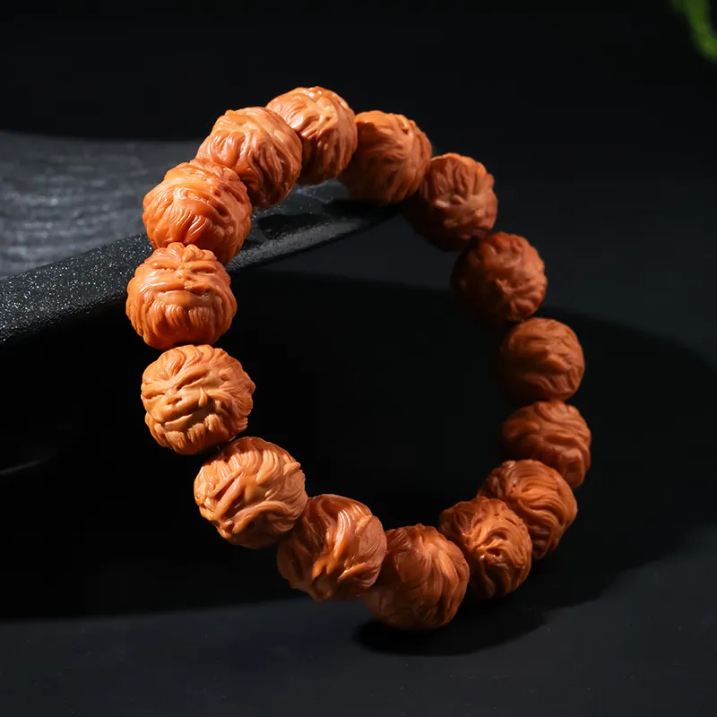 MUSHENGYUAN Monkey Head Walnut Bracelets Unisex-6