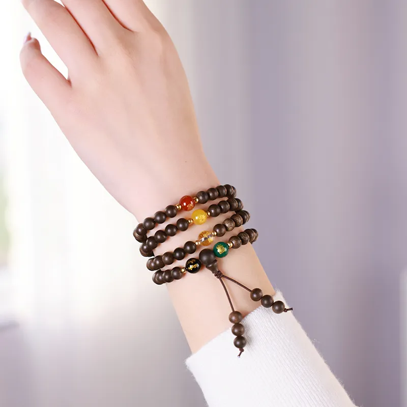 MUSHENGYUAN Fragrance Agarwood Bracelets Unisex-8