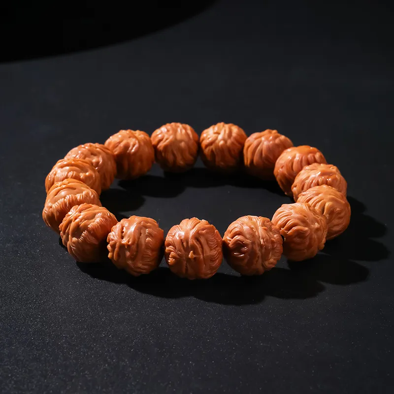 MUSHENGYUAN Monkey Head Walnut Bracelets Unisex-7