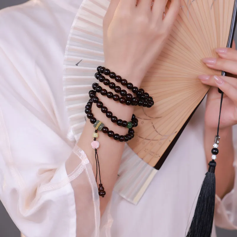 MUSHENGYUAN Rosewood Bracelets Unisex-4
