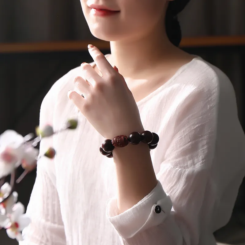 MUSHENGYUAN Pterocarpus Bracelets Unisex-2