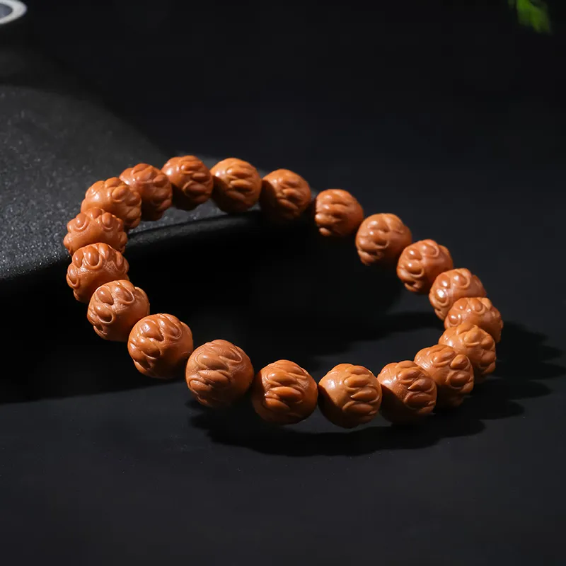 MUSHENGYUAN Monkey Head Walnut Bracelets Unisex-4