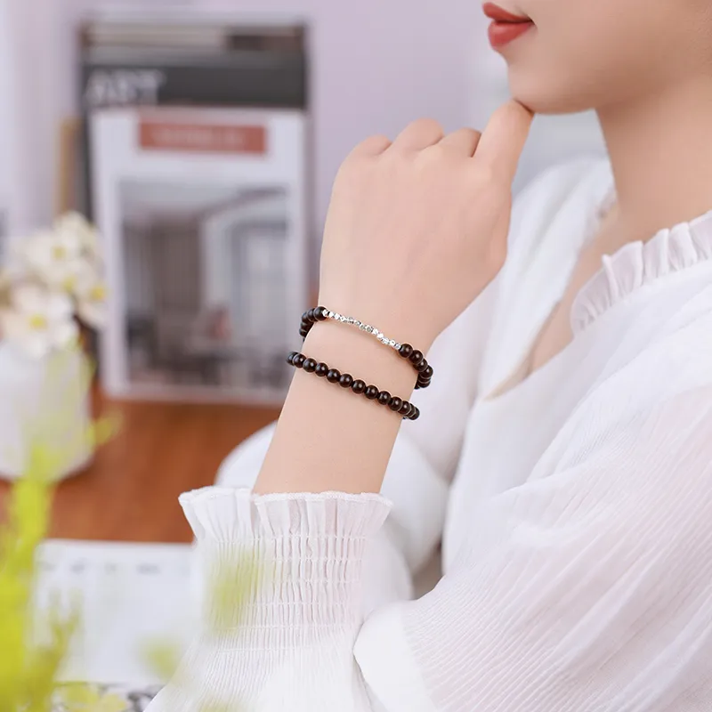 MUSHENGYUAN Ebony Bracelets Women's-2