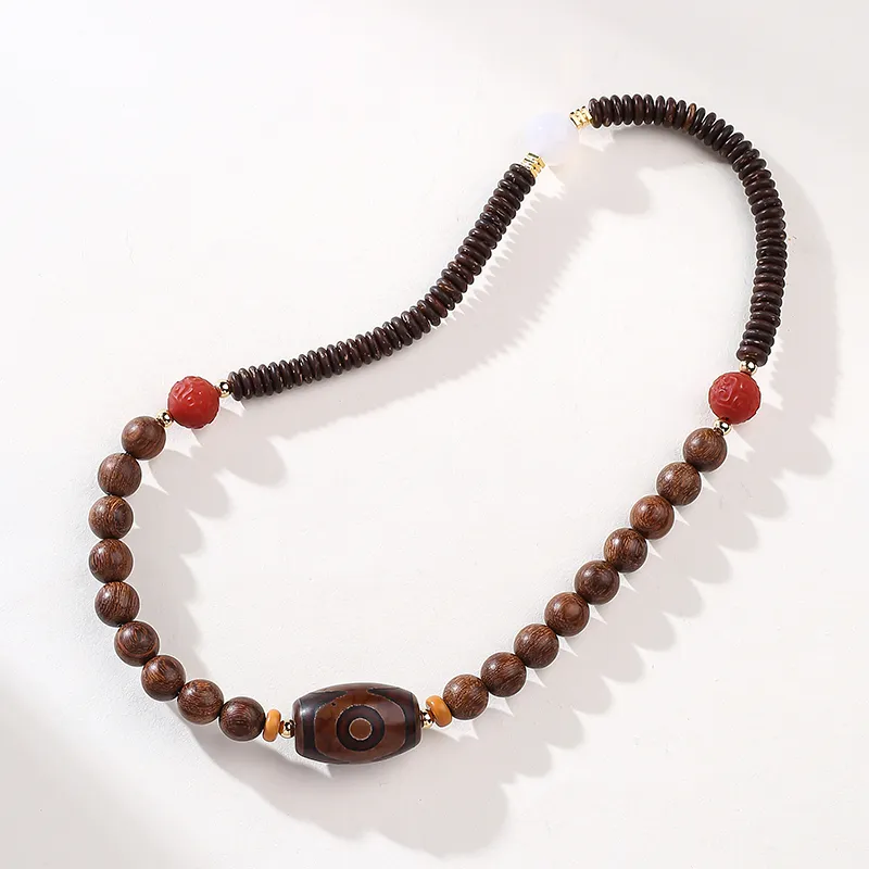 MUSHENGYUAN Golden Sandalwood Bracelets Unisex-7