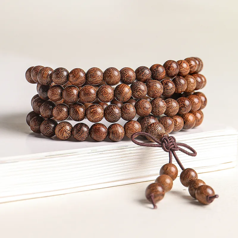 MUSHENGYUAN Golden Sandalwood Bracelets Unisex-7