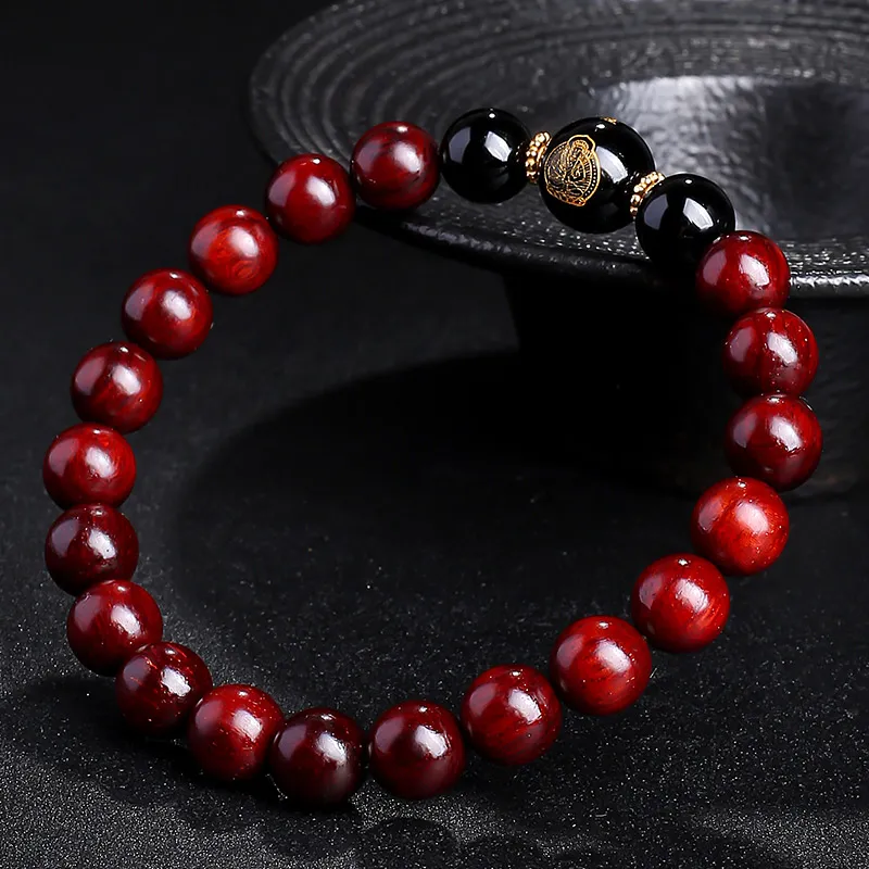 MUSHENGYUAN Rosewood Bracelets Unisex-13