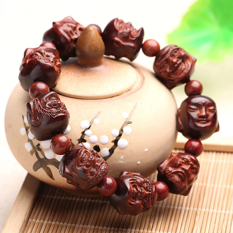 MUSHENGYUAN Rosewood Bracelets Unisex-16