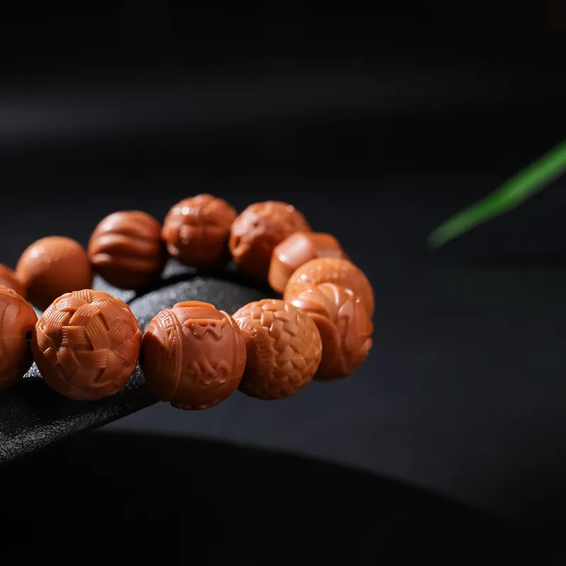MUSHENGYUAN Monkey Head Walnut Bracelets Unisex-6