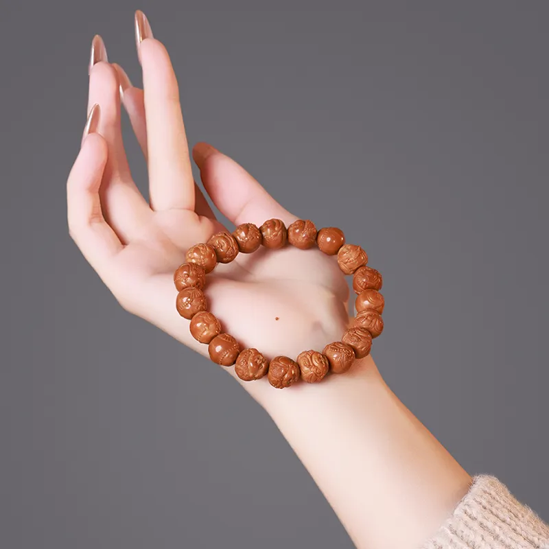 MUSHENGYUAN Monkey Head Walnut Bracelets Unisex-4