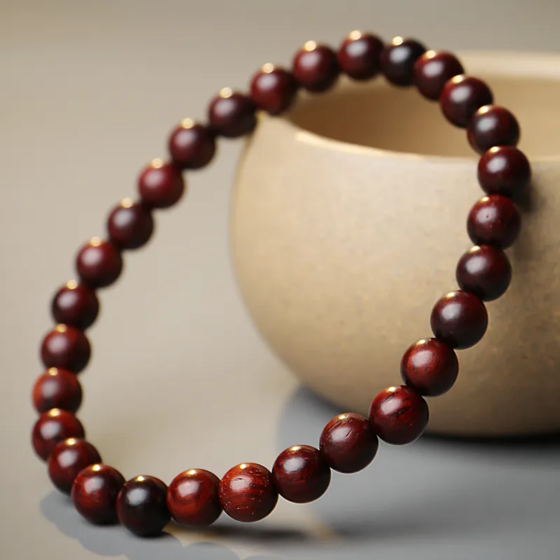 MUSHENGYUAN Rosewood Precious Wood Bracelets Unisex-5